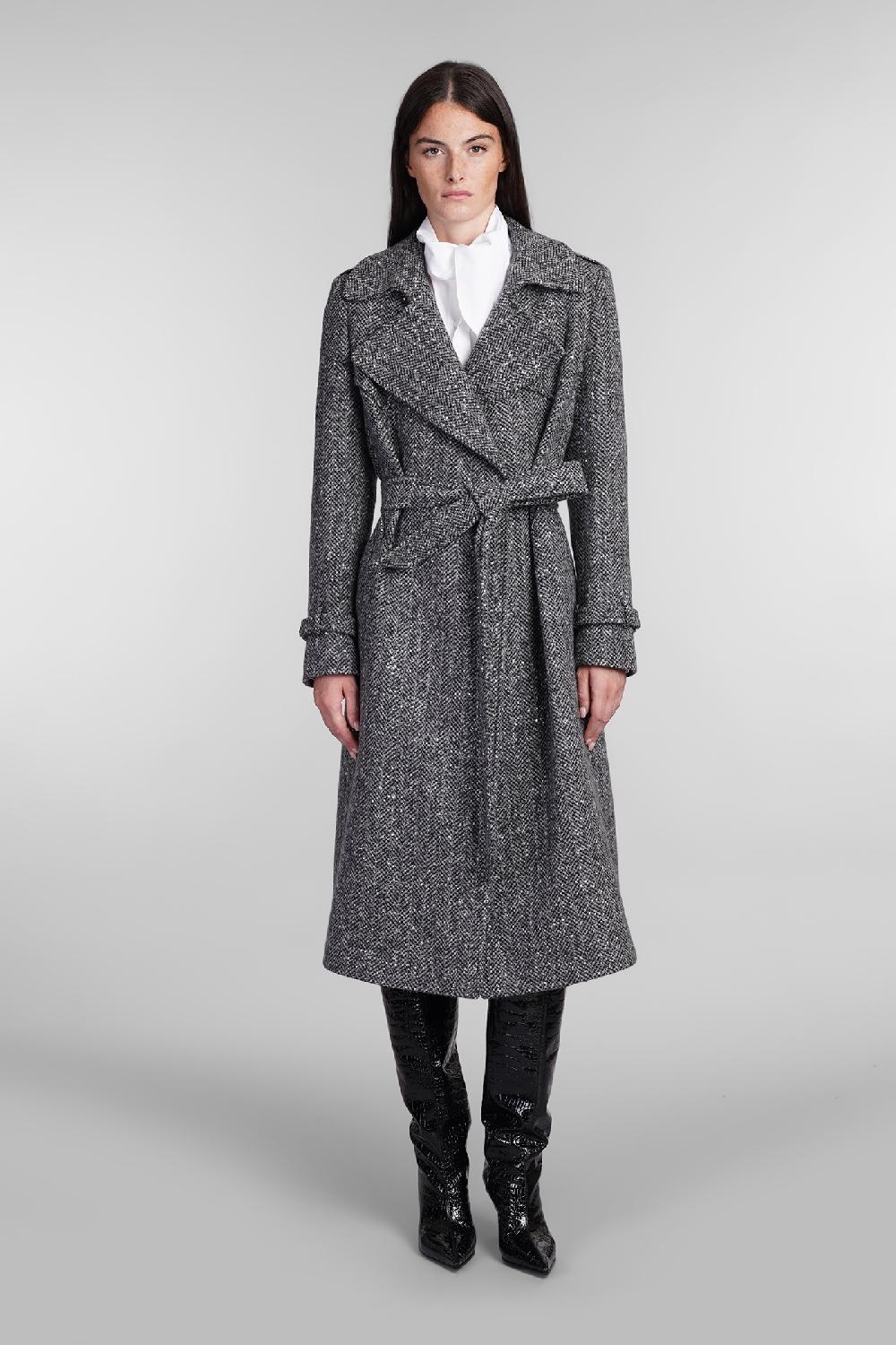 Deliberti Tagliatore 0205 Cappotto carola in lana grigia cod. 404364 - Deliberti The Luxury Shopping