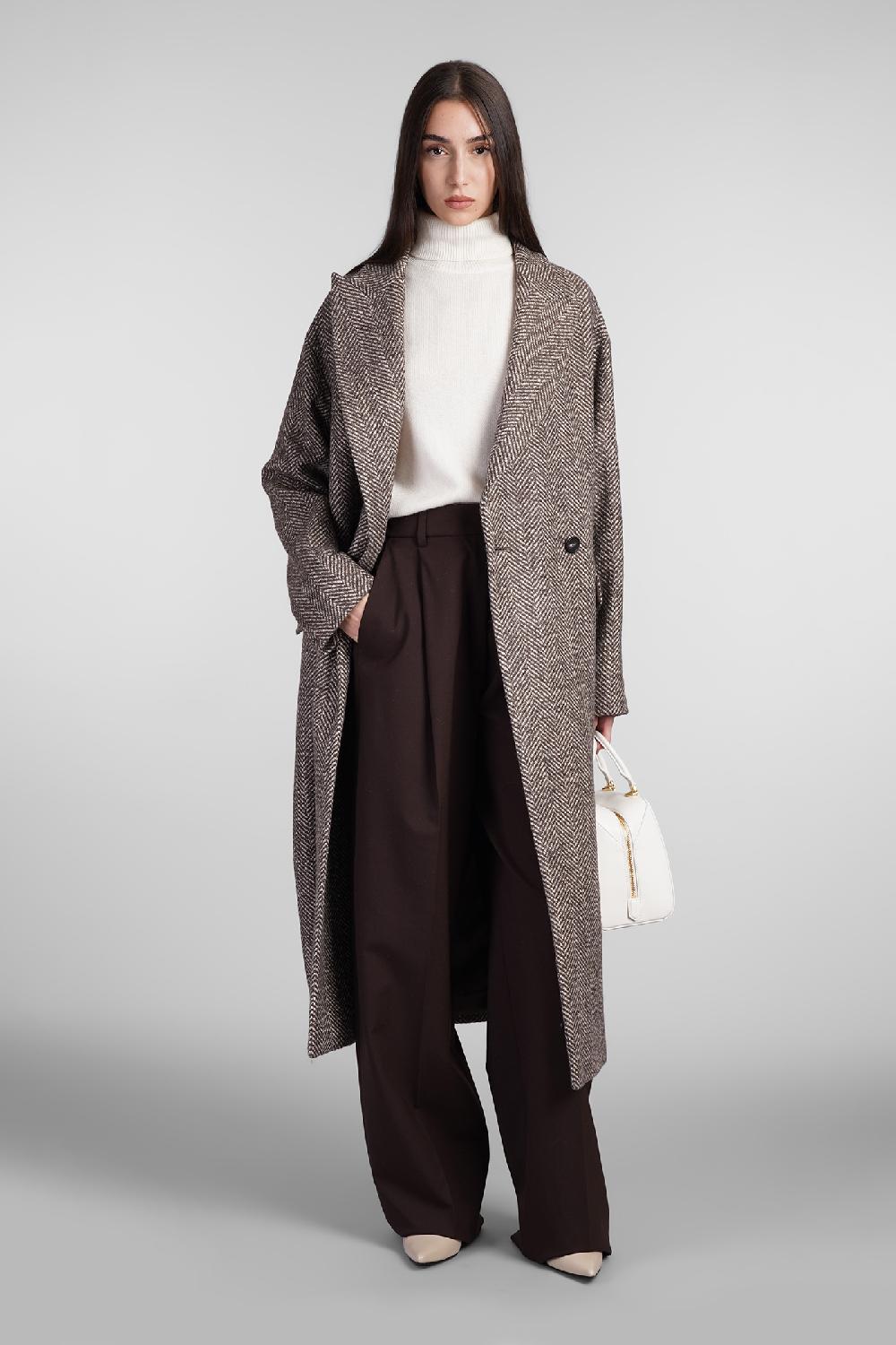 Deliberti Tagliatore 0205 Cappotto In Lana Beige Cod. 407269 - Deliberti The Luxury Shopping