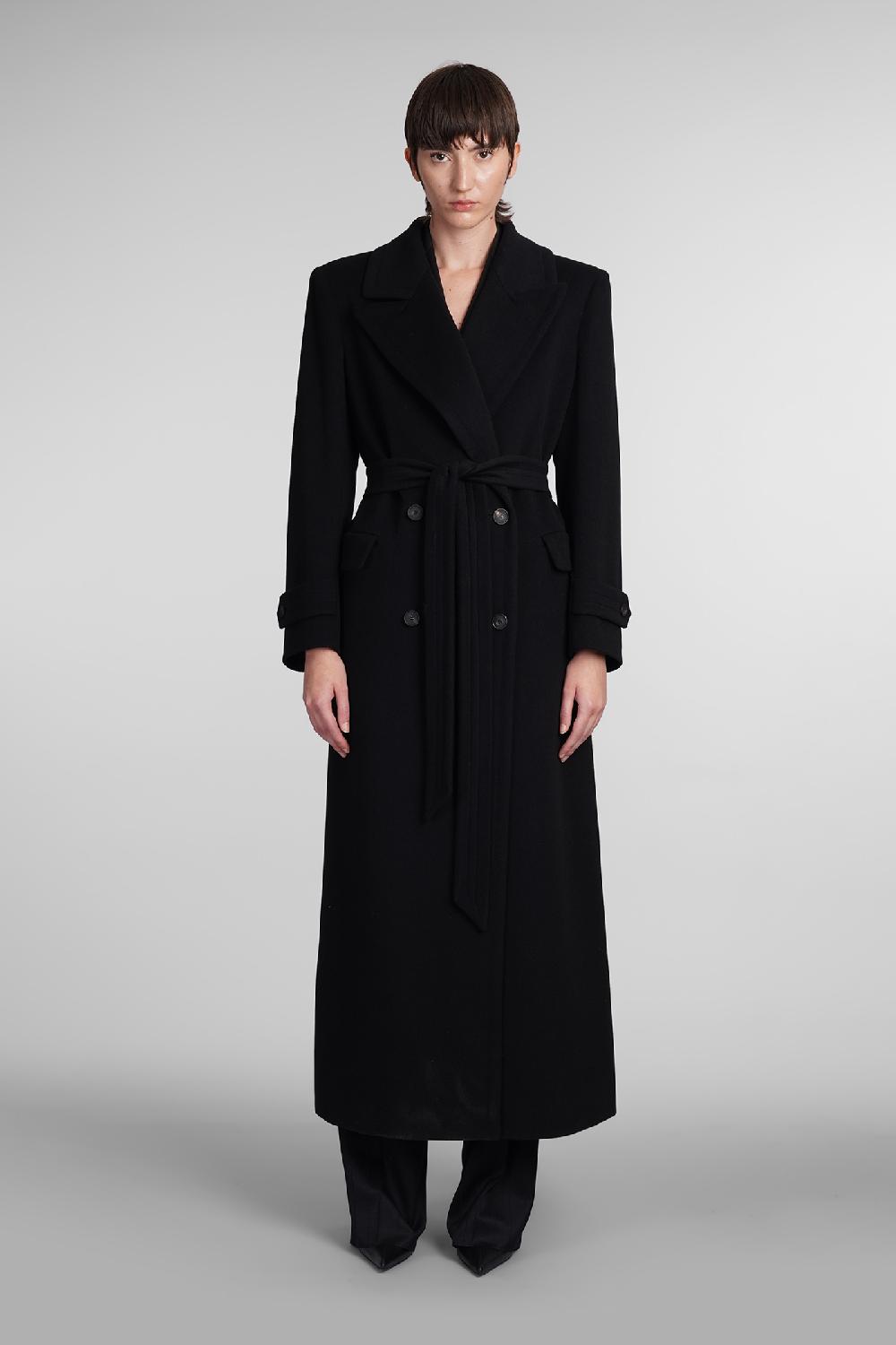 Deliberti Tagliatore 0205 Cappotto julia in lana nera cod. 408876 - Deliberti The Luxury Shopping