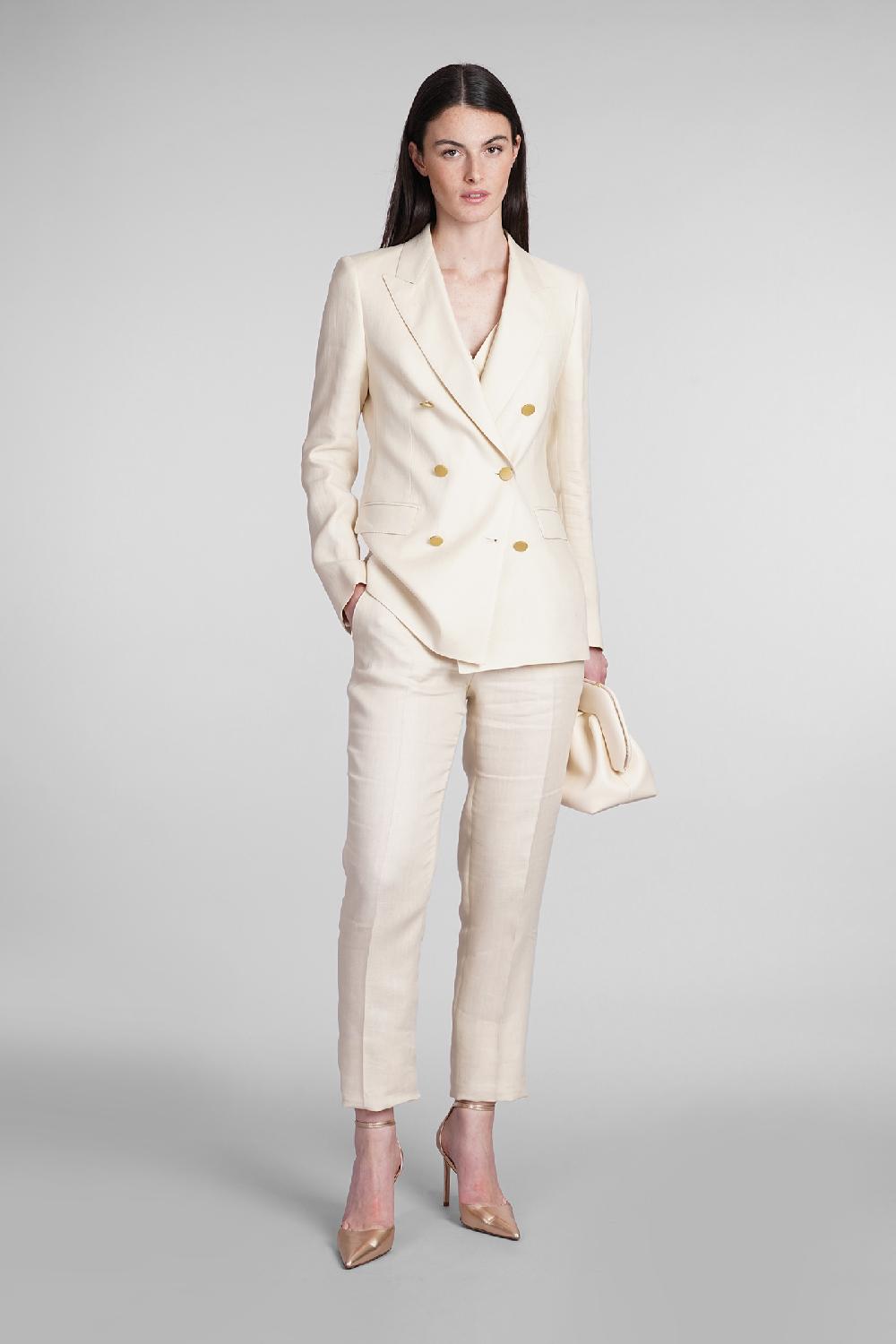 Deliberti Tagliatore 0205 T-parigi In Lino Beige Cod. 398092 - Deliberti The Luxury Shopping