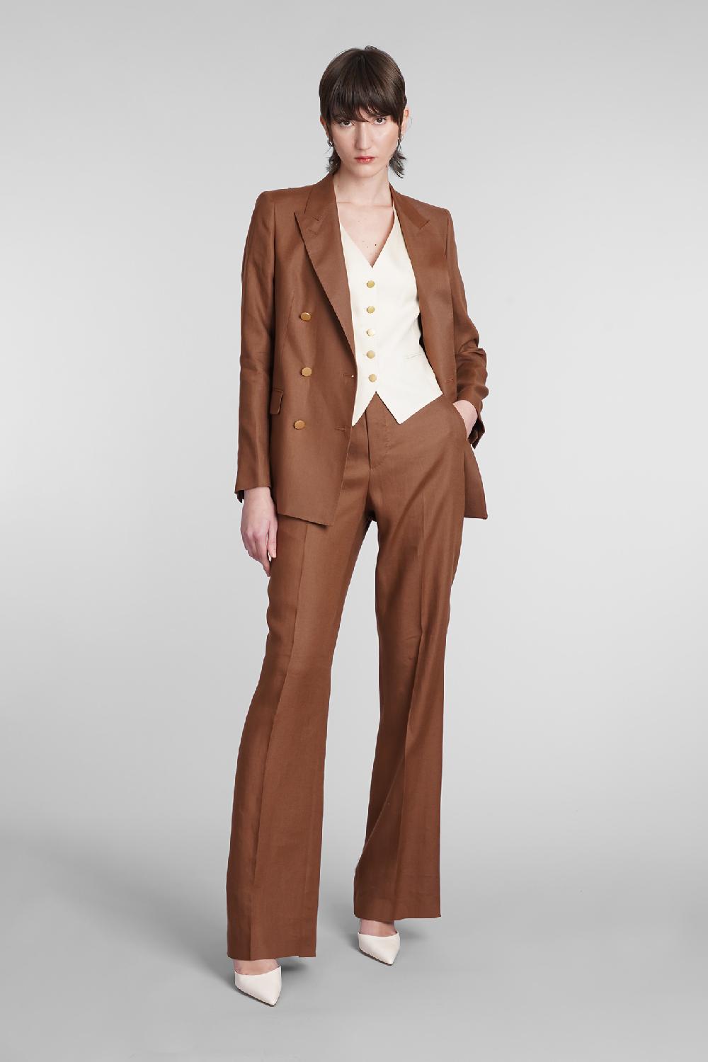 Deliberti Tagliatore 0205 T-parigi In Lino Marrone Cod. 395538 - Deliberti The Luxury Shopping