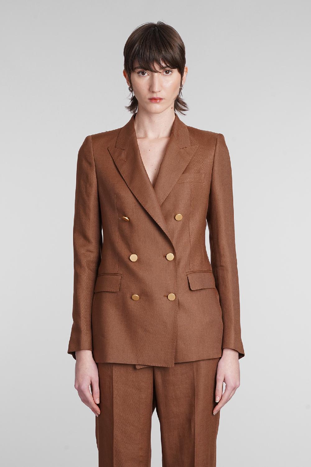 Deliberti Tagliatore 0205 T-parigi in lino marrone cod. 395538 - Deliberti The Luxury Shopping