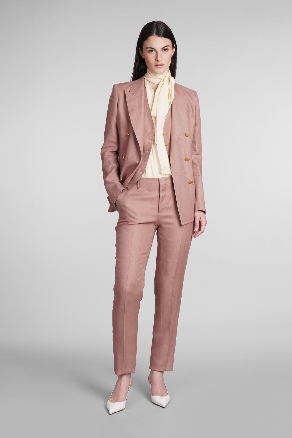 Deliberti Tagliatore 0205 T-parigi In Lino Rosa Cod. 397115 - Deliberti The Luxury Shopping