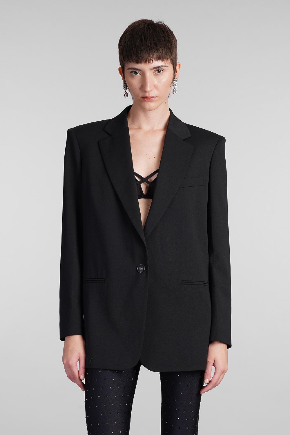 Deliberti The Andamane Blazer guia in poliestere nero cod. 403575 - Deliberti The Luxury Shopping