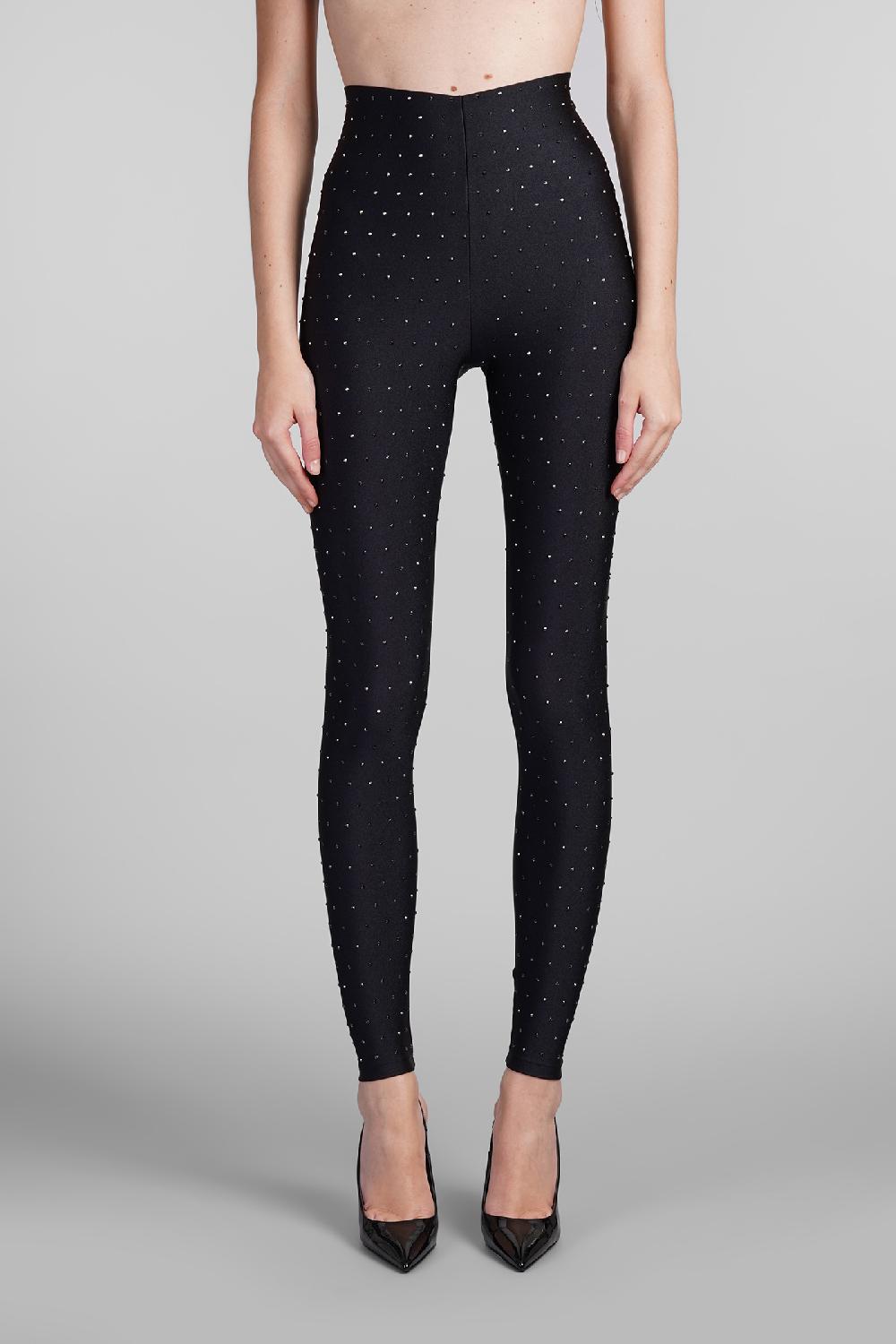 Deliberti The Andamane Leggings holly crystal in poliammide nera cod. 408912 - Deliberti The Luxury Shopping