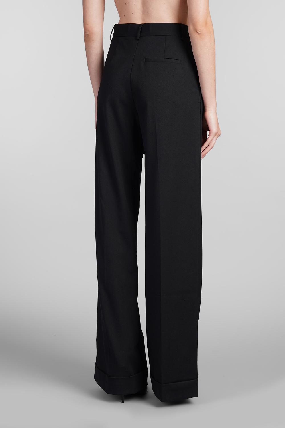 Deliberti The Andamane Pantalone Nathalie In Poliestere Nero Cod. 403571 - Deliberti The Luxury Shopping