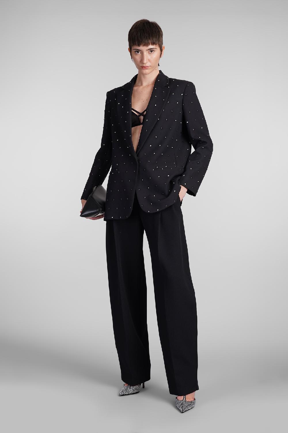 Deliberti The Andamane Pantalone Tracy In Poliestere Nero Cod. 408217 - Deliberti The Luxury Shopping