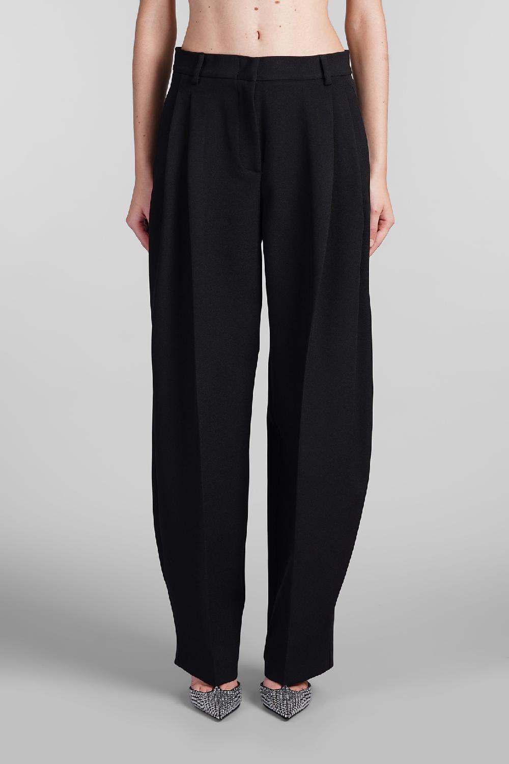 Deliberti The Andamane Pantalone tracy in poliestere nero cod. 408217 - Deliberti The Luxury Shopping