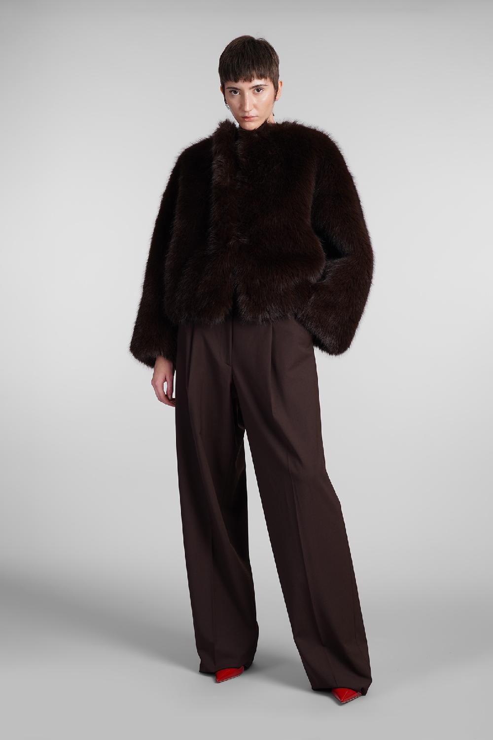 Deliberti The Andamane Pelliccia Taylor In Poliestere Marrone Cod. 408218 - Deliberti The Luxury Shopping