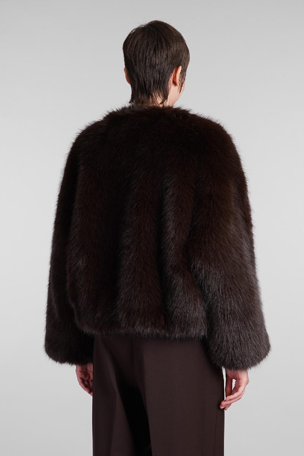 Deliberti The Andamane Pelliccia Taylor In Poliestere Marrone Cod. 408218 - Deliberti The Luxury Shopping