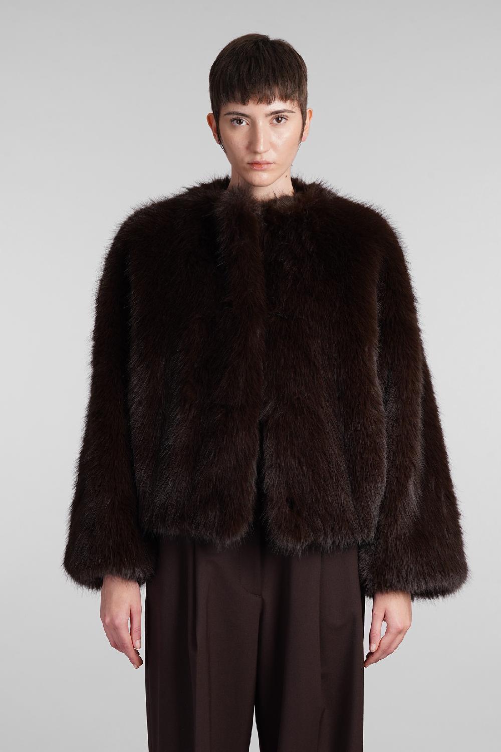 Deliberti The Andamane Pelliccia taylor in poliestere marrone cod. 408218 - Deliberti The Luxury Shopping