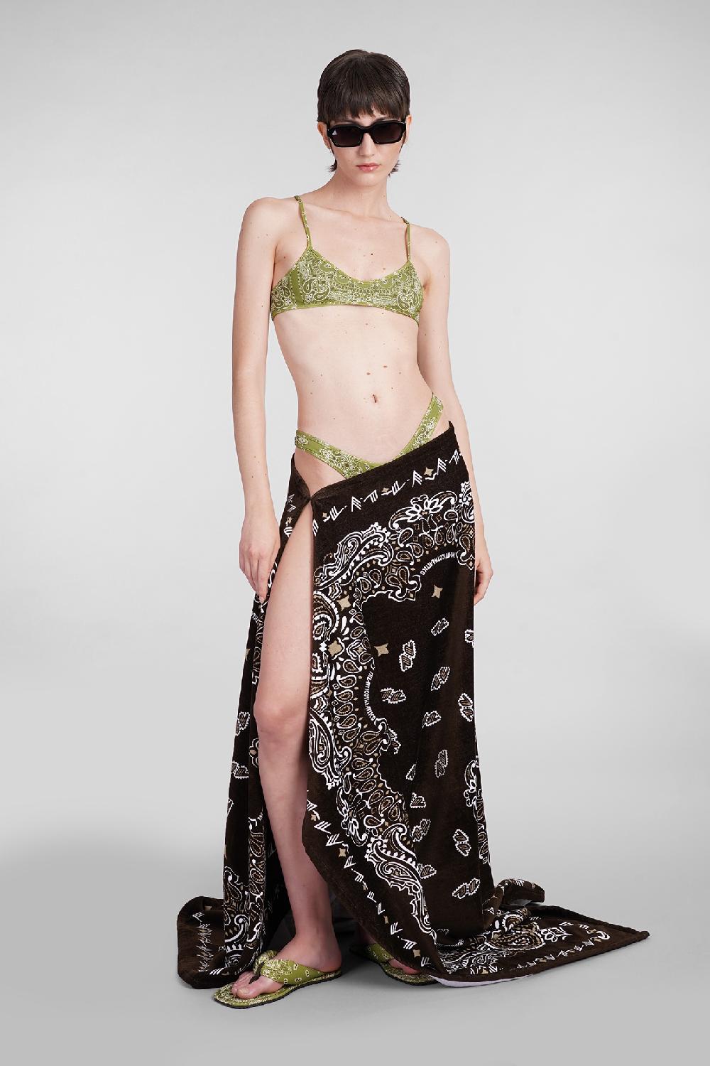 Deliberti The Attico Beachwear In Poliammide Verde Cod. 401541 - Deliberti The Luxury Shopping