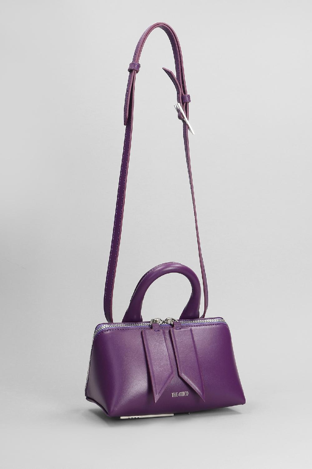 Deliberti The Attico Borsa A Spalla Friday In Pelle Viola Cod. 402009 - Deliberti The Luxury Shopping