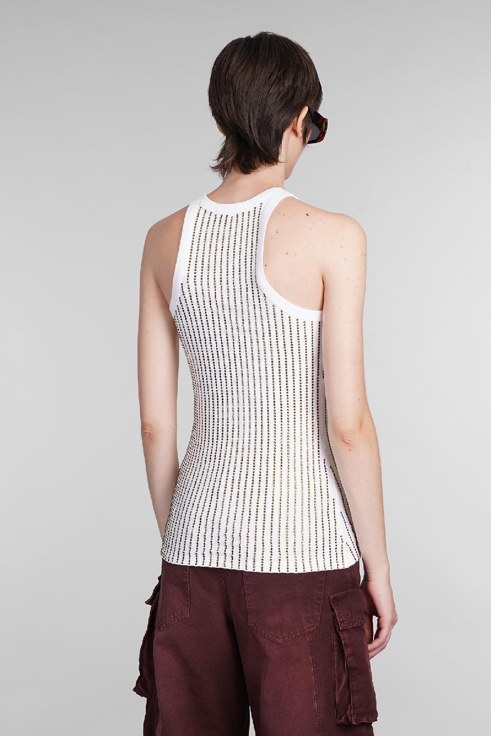 Deliberti The Attico Canotta In Cotone Bianco Cod. 402031 - Deliberti The Luxury Shopping