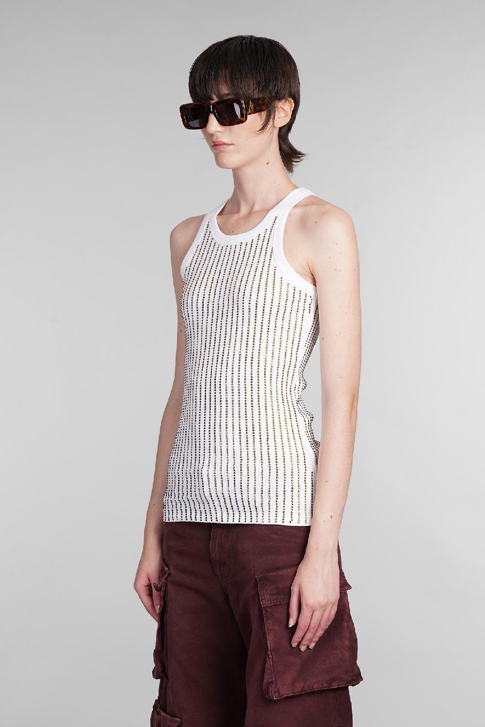 Deliberti The Attico Canotta In Cotone Bianco Cod. 402031 - Deliberti The Luxury Shopping