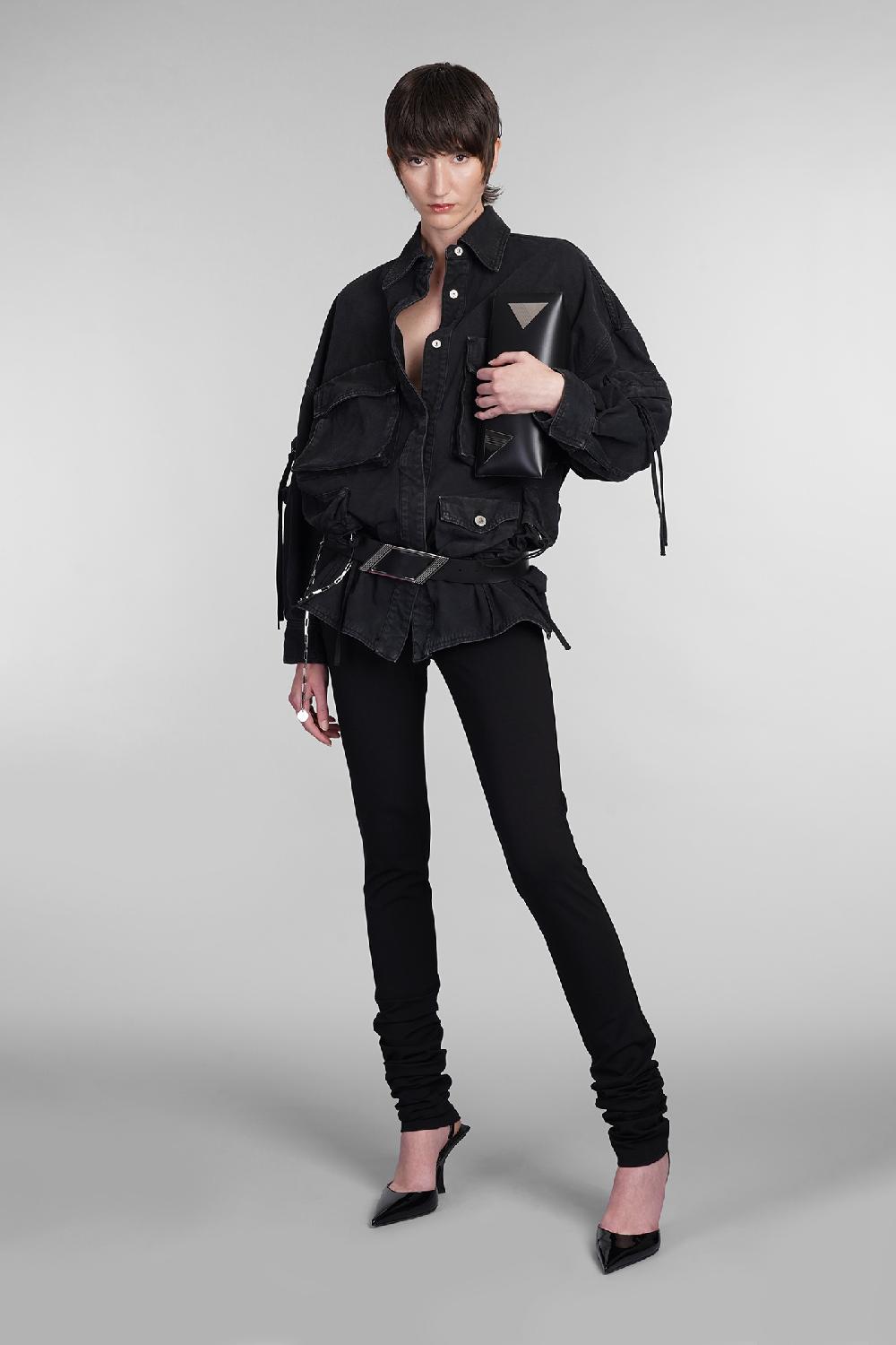 Deliberti The Attico Cappotto Fern In Cotone Nero Cod. 402014 - Deliberti The Luxury Shopping