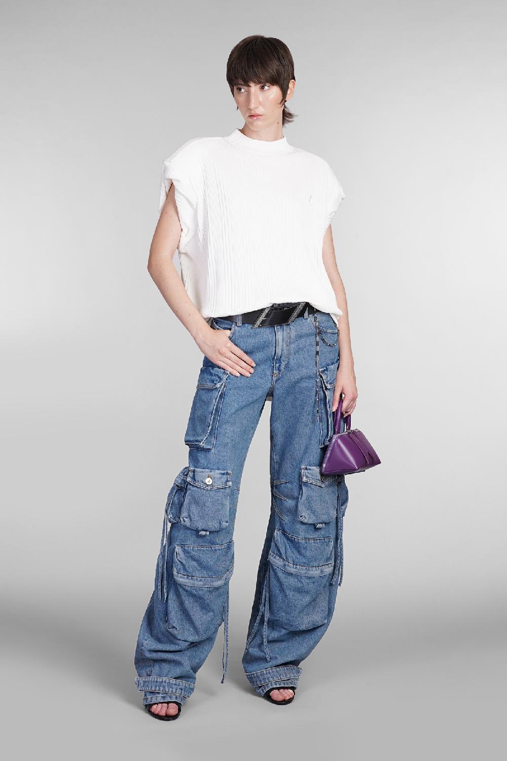 Deliberti The Attico Jeans Fern In Cotone Blu Cod. 402021 - Deliberti The Luxury Shopping