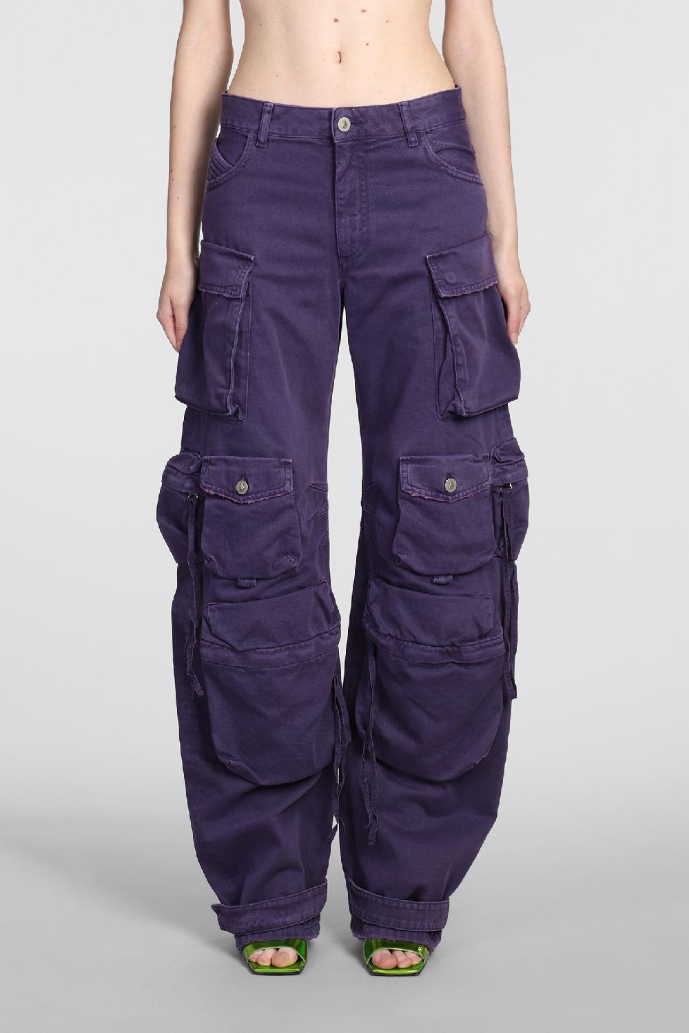 Deliberti The Attico Jeans fern in cotone viola cod. 381541 - Deliberti The Luxury Shopping