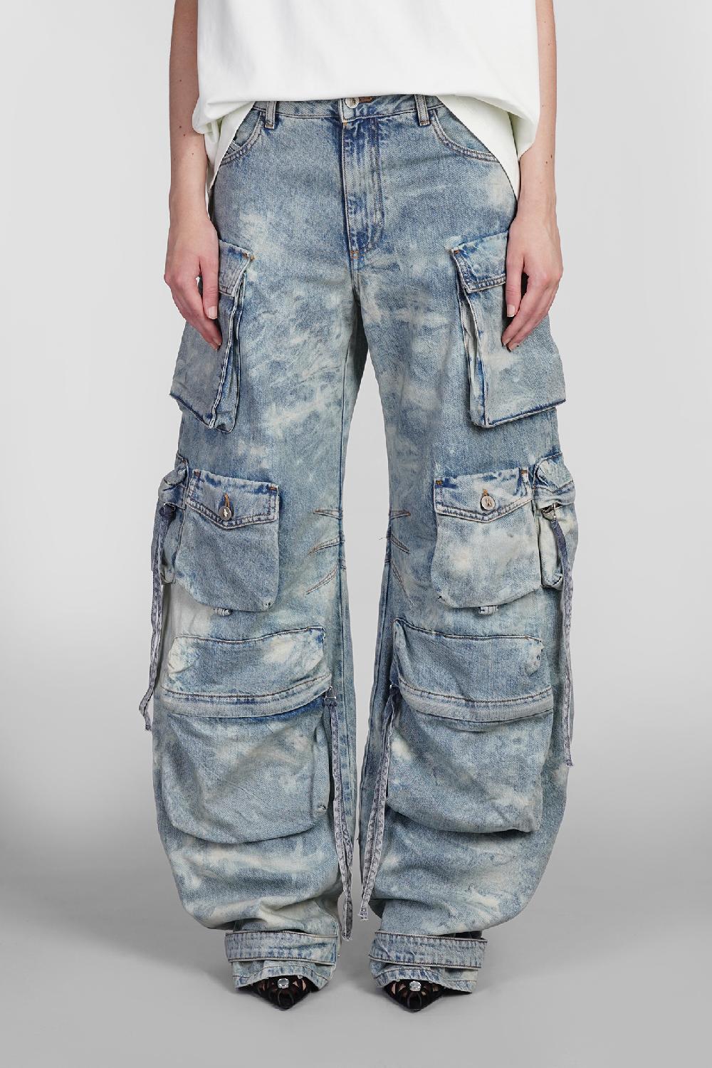 Deliberti The Attico Jeans fern in denim blu cod. 403290 - Deliberti The Luxury Shopping