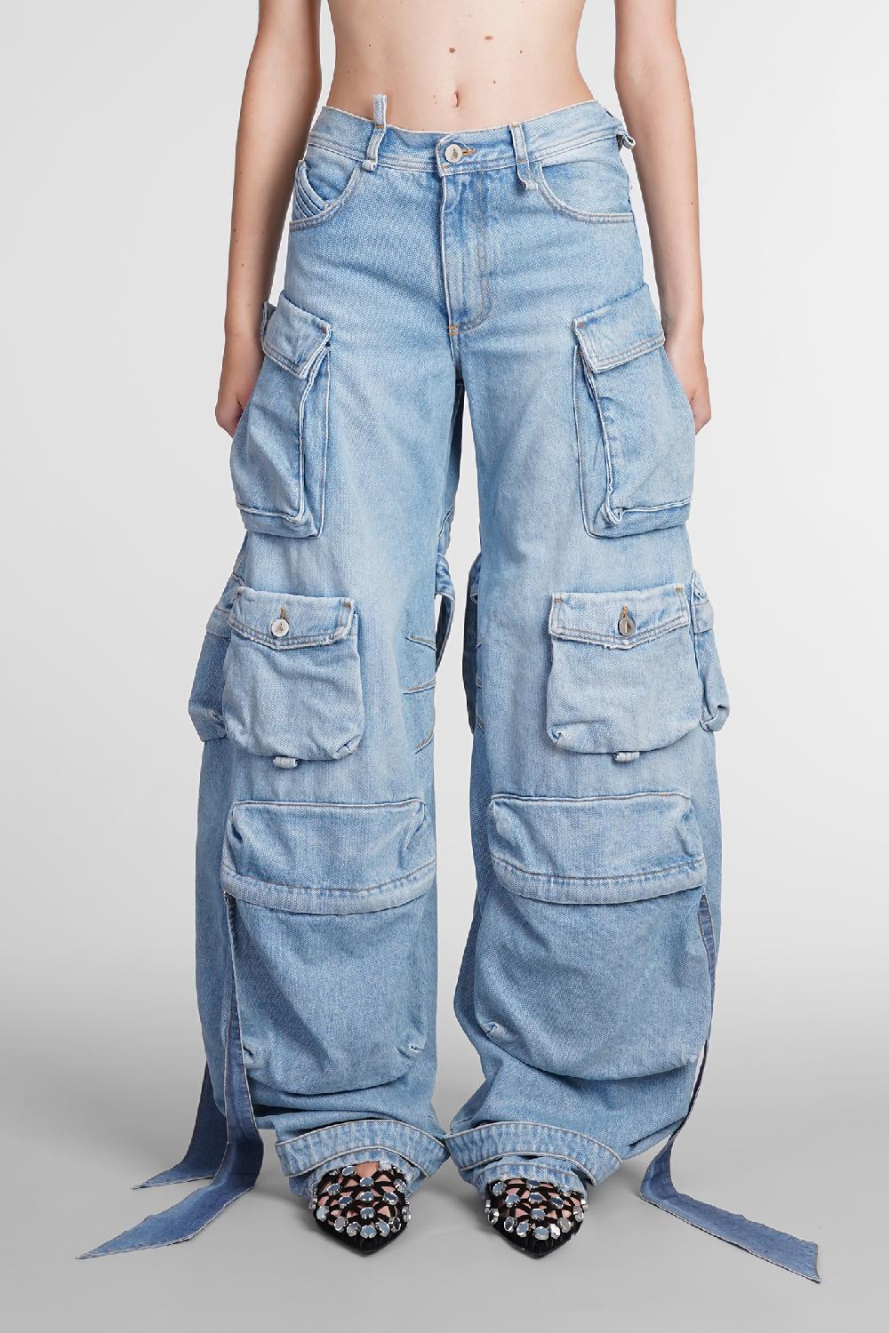 Deliberti The Attico Jeans in cotone blu cod. 387819 - Deliberti The Luxury Shopping