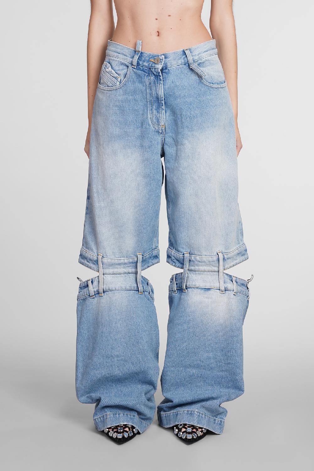 Deliberti The Attico Jeans in cotone blu cod. 392181 - Deliberti The Luxury Shopping