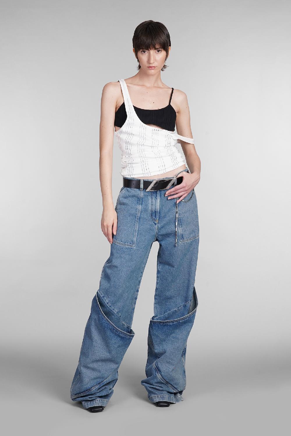 Deliberti The Attico Jeans In Cotone Blu Cod. 402019 - Deliberti The Luxury Shopping