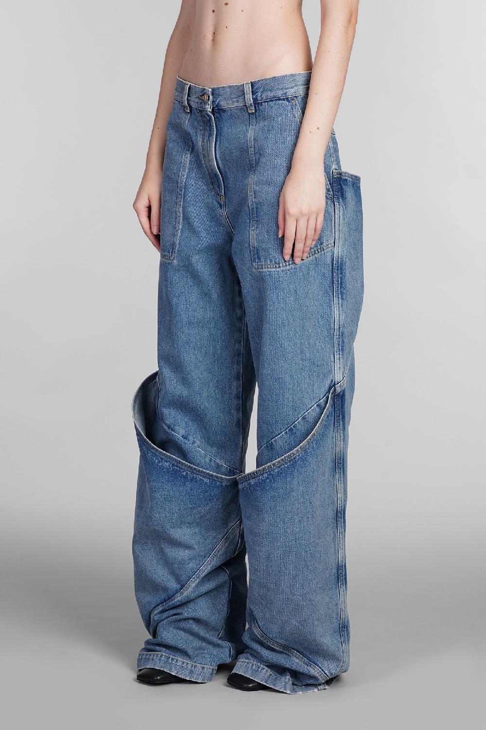 Deliberti The Attico Jeans In Cotone Blu Cod. 402019 - Deliberti The Luxury Shopping