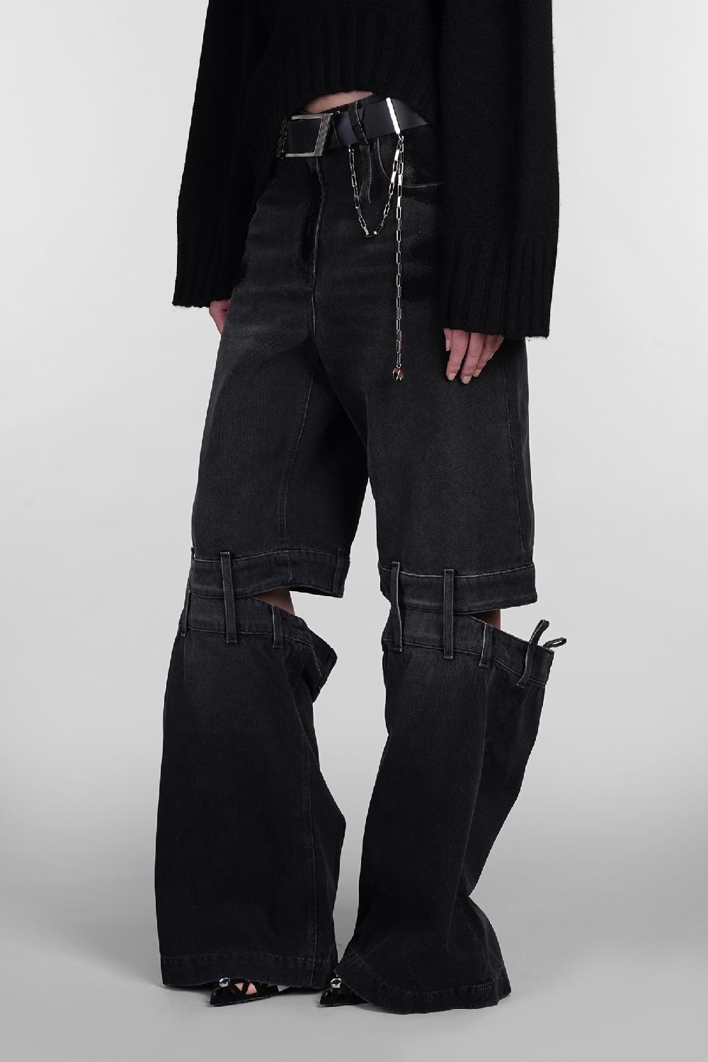 Deliberti The Attico Jeans In Denim Nero Cod. 403288 - Deliberti The Luxury Shopping