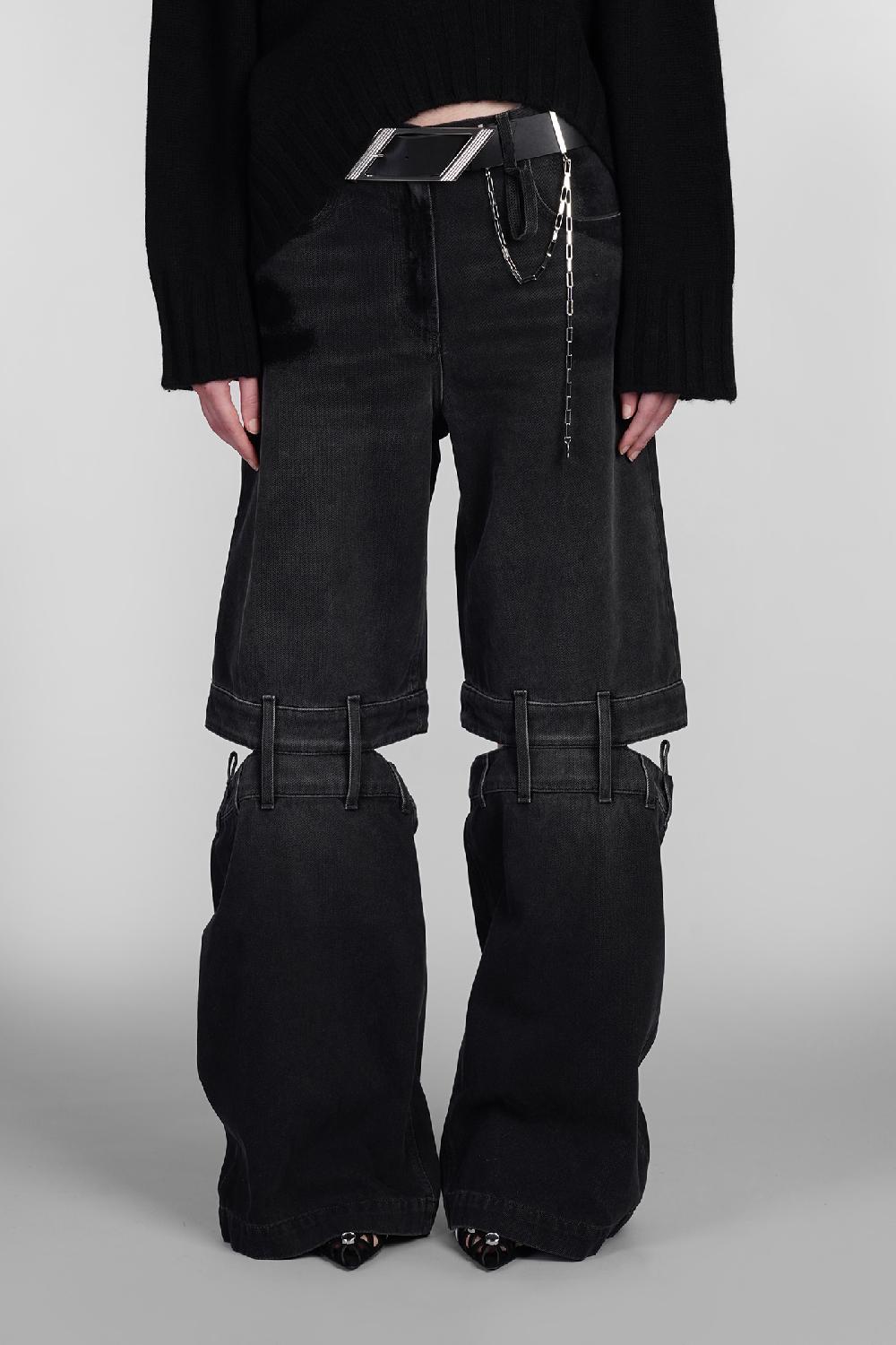 Deliberti The Attico Jeans in denim nero cod. 403288 - Deliberti The Luxury Shopping