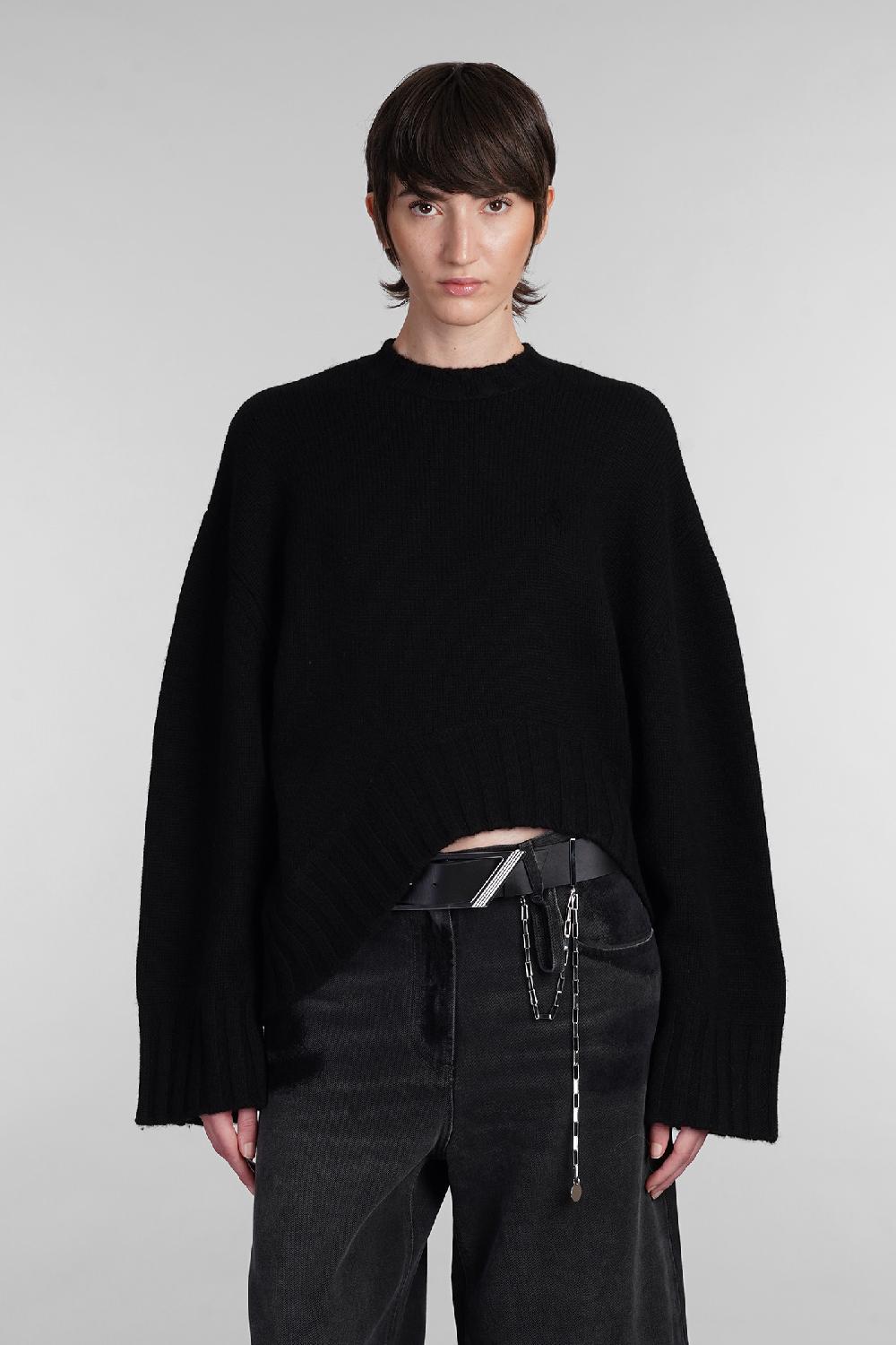 Deliberti The Attico Maglia in lana nera cod. 403287 - Deliberti The Luxury Shopping