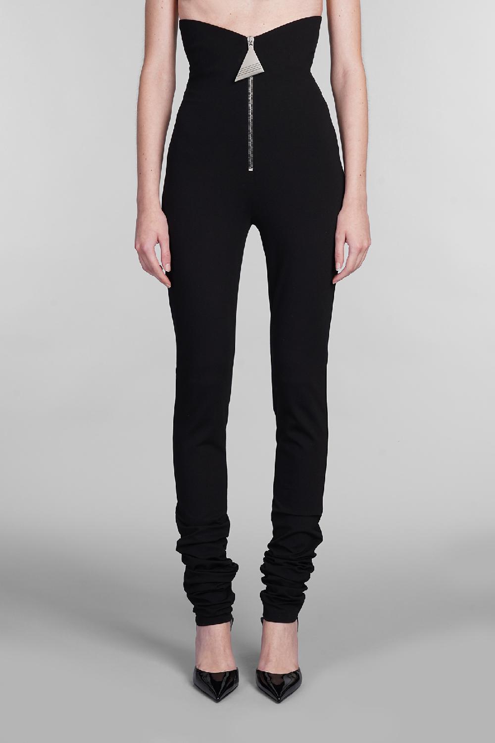 Deliberti The Attico Pantalone in rayon nero cod. 402018 - Deliberti The Luxury Shopping