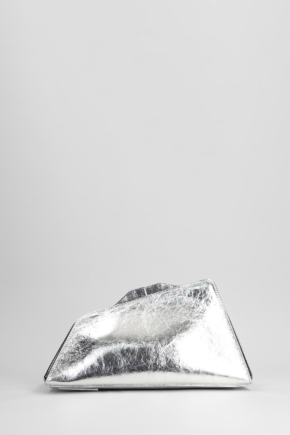 Deliberti The Attico Pochette 8.30 Pm In Pelle Argento Cod. 402004 - Deliberti The Luxury Shopping