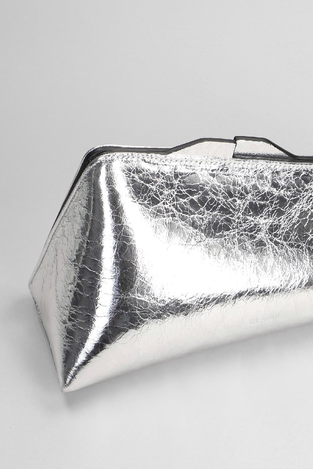 Deliberti The Attico Pochette 8.30 Pm In Pelle Argento Cod. 402004 - Deliberti The Luxury Shopping