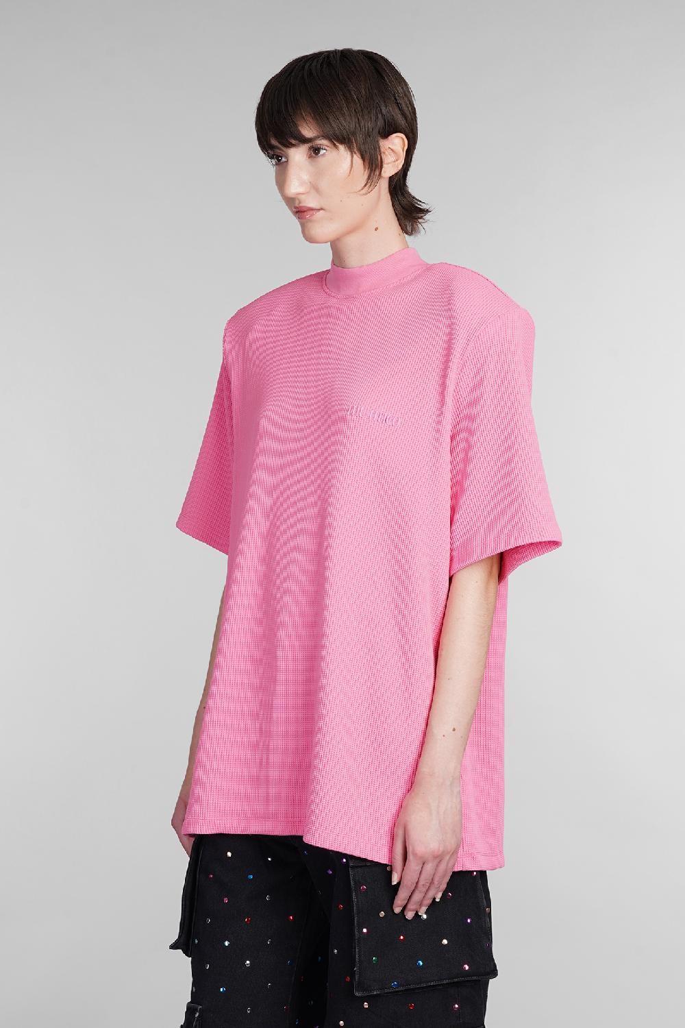Deliberti The Attico T-shirt Kilie In Poliammide Fucsia Cod. 402025 - Deliberti The Luxury Shopping