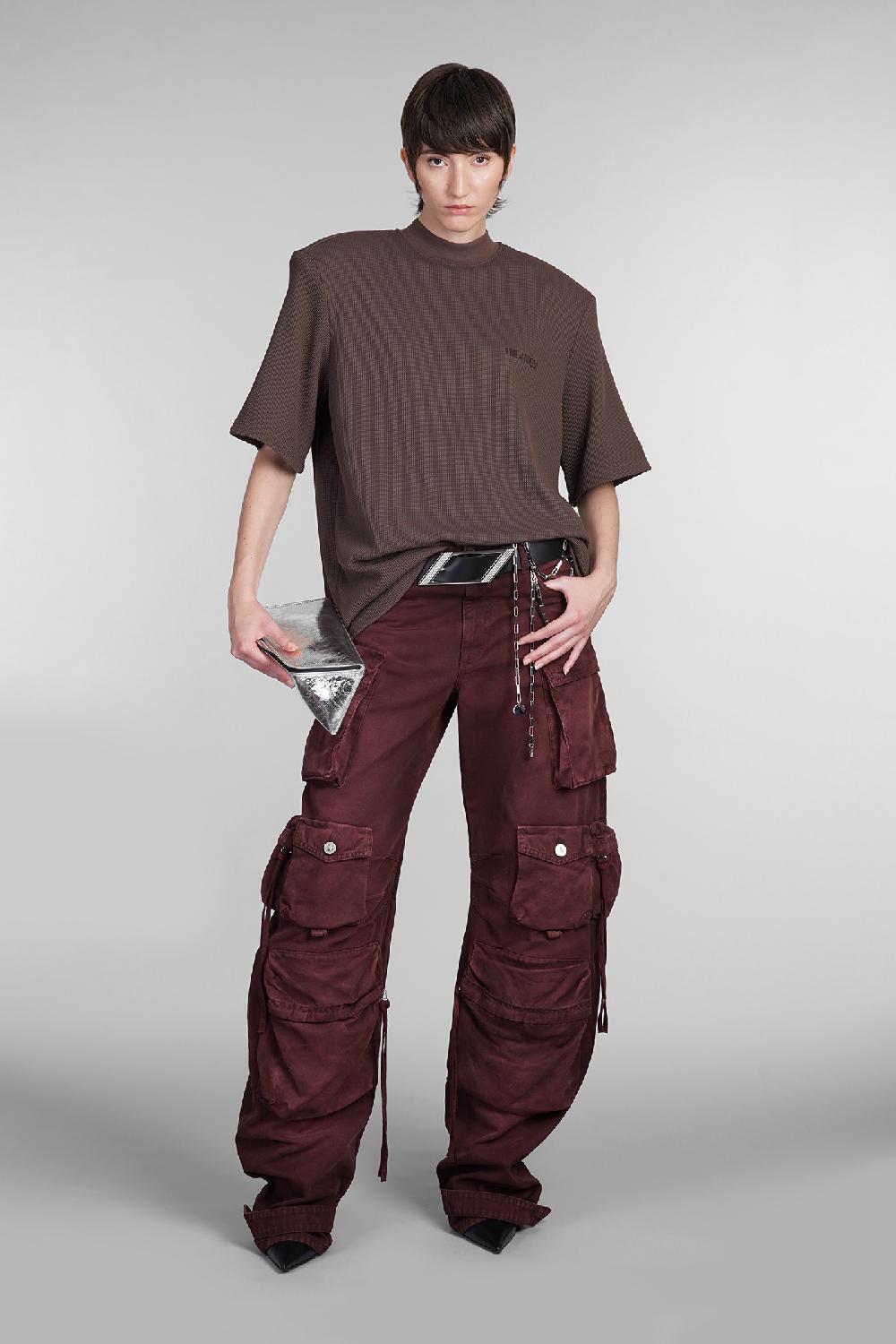 Deliberti The Attico T-shirt Kilie In Poliammide Marrone Cod. 402026 - Deliberti The Luxury Shopping