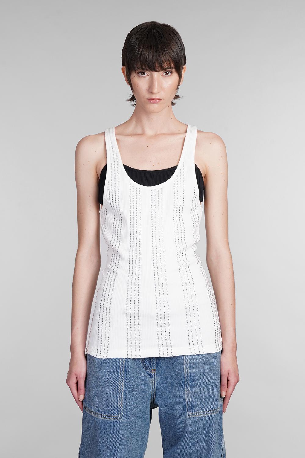 Deliberti The Attico Topwear in cotone bianco cod. 402033 - Deliberti The Luxury Shopping