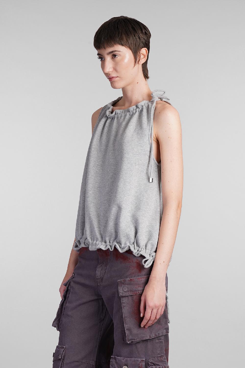 Deliberti The Attico Topwear In Cotone Grigio Cod. 403293 - Deliberti The Luxury Shopping