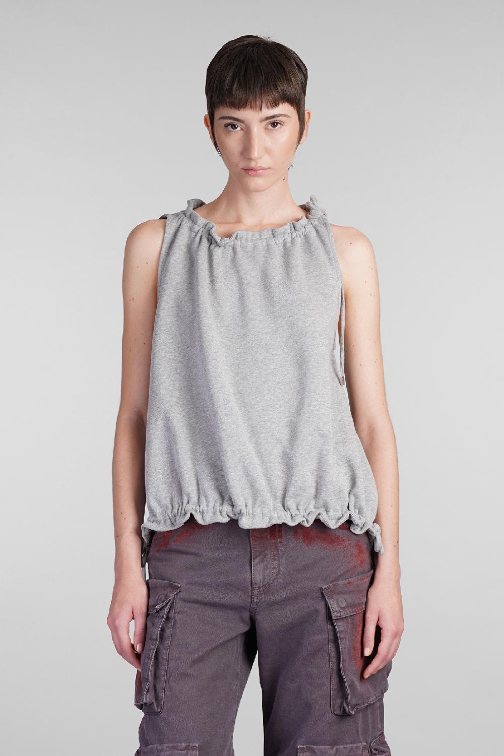 Deliberti The Attico Topwear in cotone grigio cod. 403293 - Deliberti The Luxury Shopping