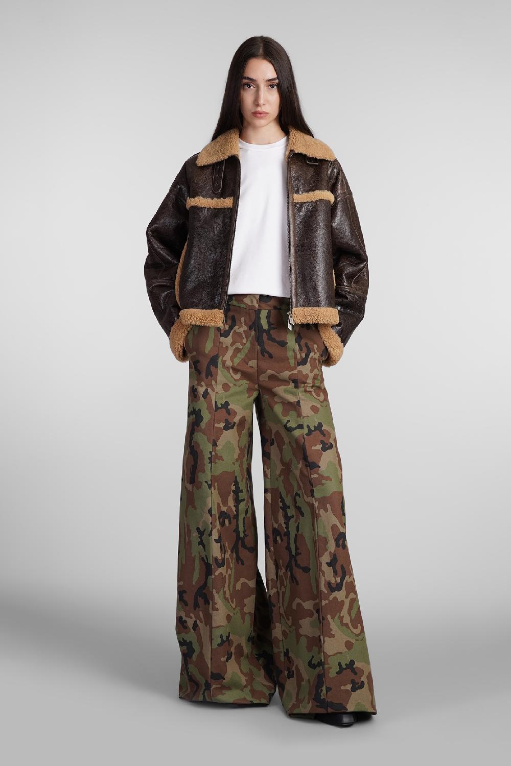 Deliberti The Latest Pantalone Alma In Cotone Camouflage Cod. 402939 - Deliberti The Luxury Shopping