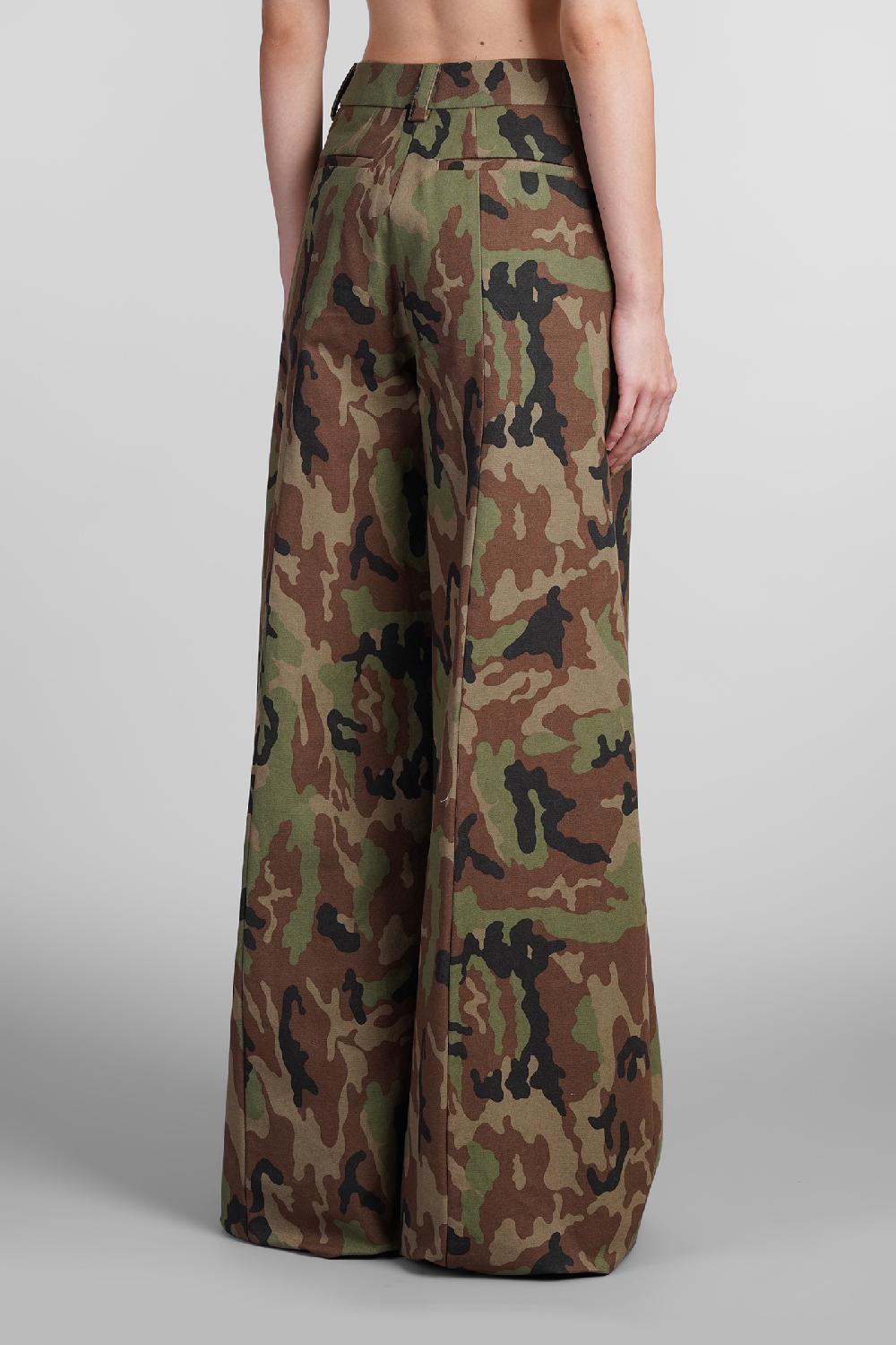 Deliberti The Latest Pantalone Alma In Cotone Camouflage Cod. 402939 - Deliberti The Luxury Shopping