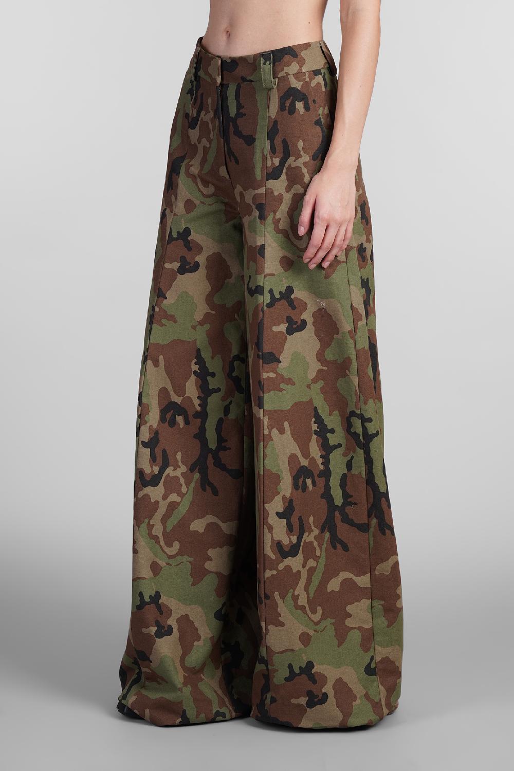 Deliberti The Latest Pantalone Alma In Cotone Camouflage Cod. 402939 - Deliberti The Luxury Shopping