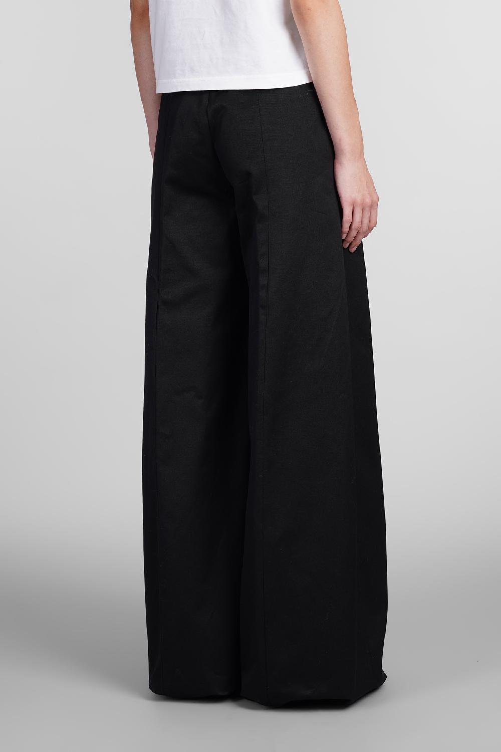 Deliberti The Latest Pantalone Alma In Cotone Nero Cod. 402937 - Deliberti The Luxury Shopping