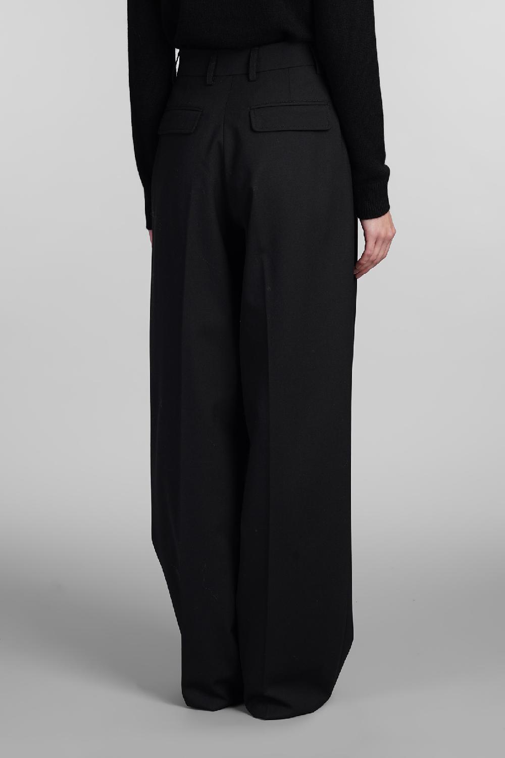 Deliberti The Latest Pantalone Axel In Lana Nera Cod. 402935 - Deliberti The Luxury Shopping