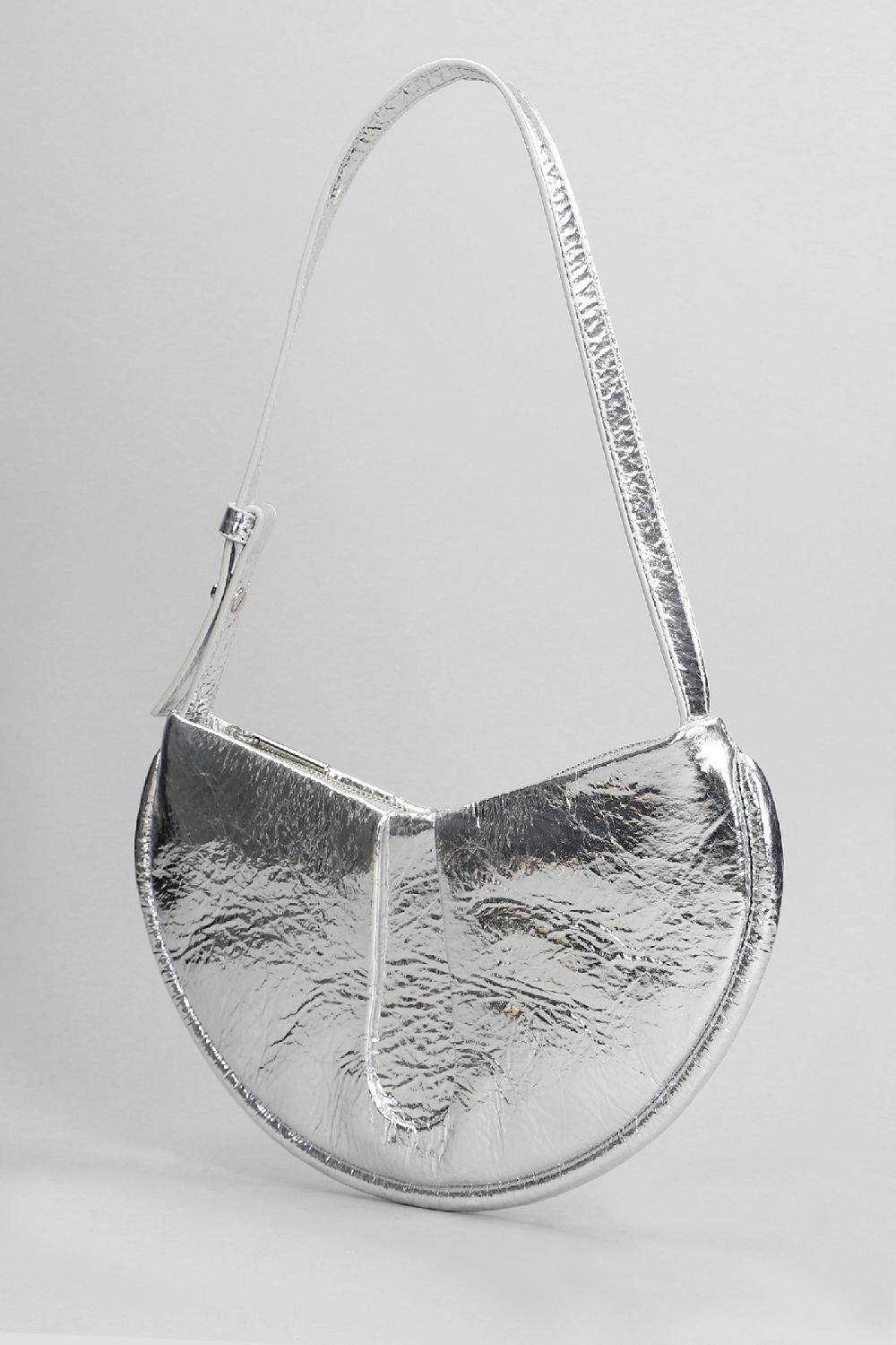 Deliberti THEMOIRè Borsa A Spalla Ebe Pineapple In Ecopelle Argento Cod. 400340 - Deliberti The Luxury Shopping