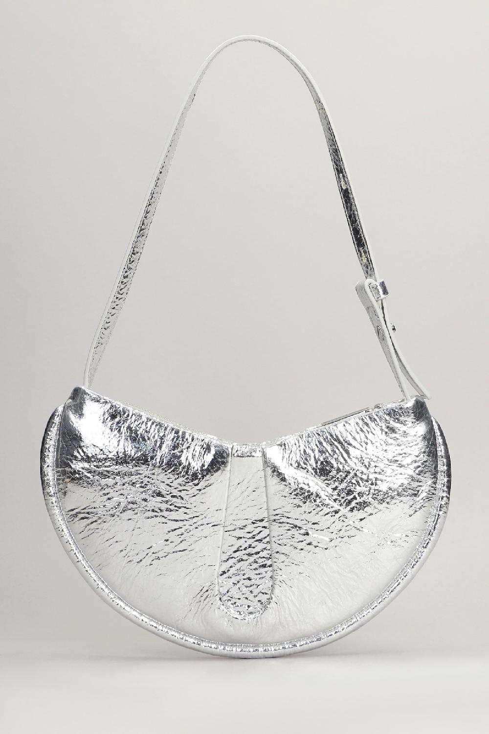 Deliberti THEMOIRè Borsa A Spalla Ebe Pineapple In Ecopelle Argento Cod. 400340 - Deliberti The Luxury Shopping