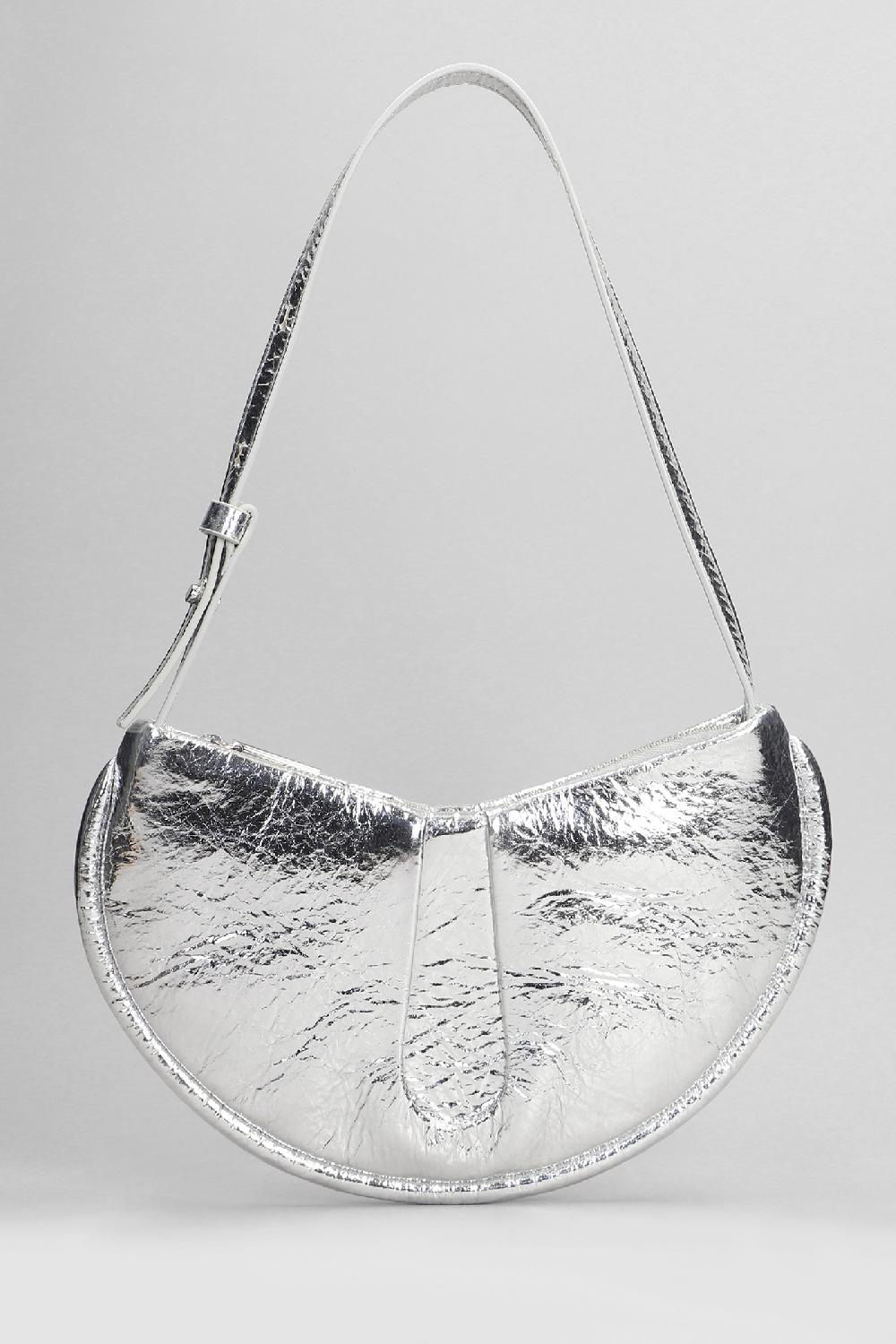Deliberti THEMOIRè Borsa A Spalla Ebe Pineapple In Ecopelle Argento Cod. 400340 - Deliberti The Luxury Shopping
