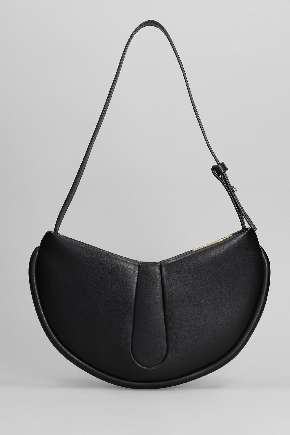 Deliberti THEMOIRè Borsa A Spalla Ebe Vegan In Ecopelle Nera Cod. 394147 - Deliberti The Luxury Shopping