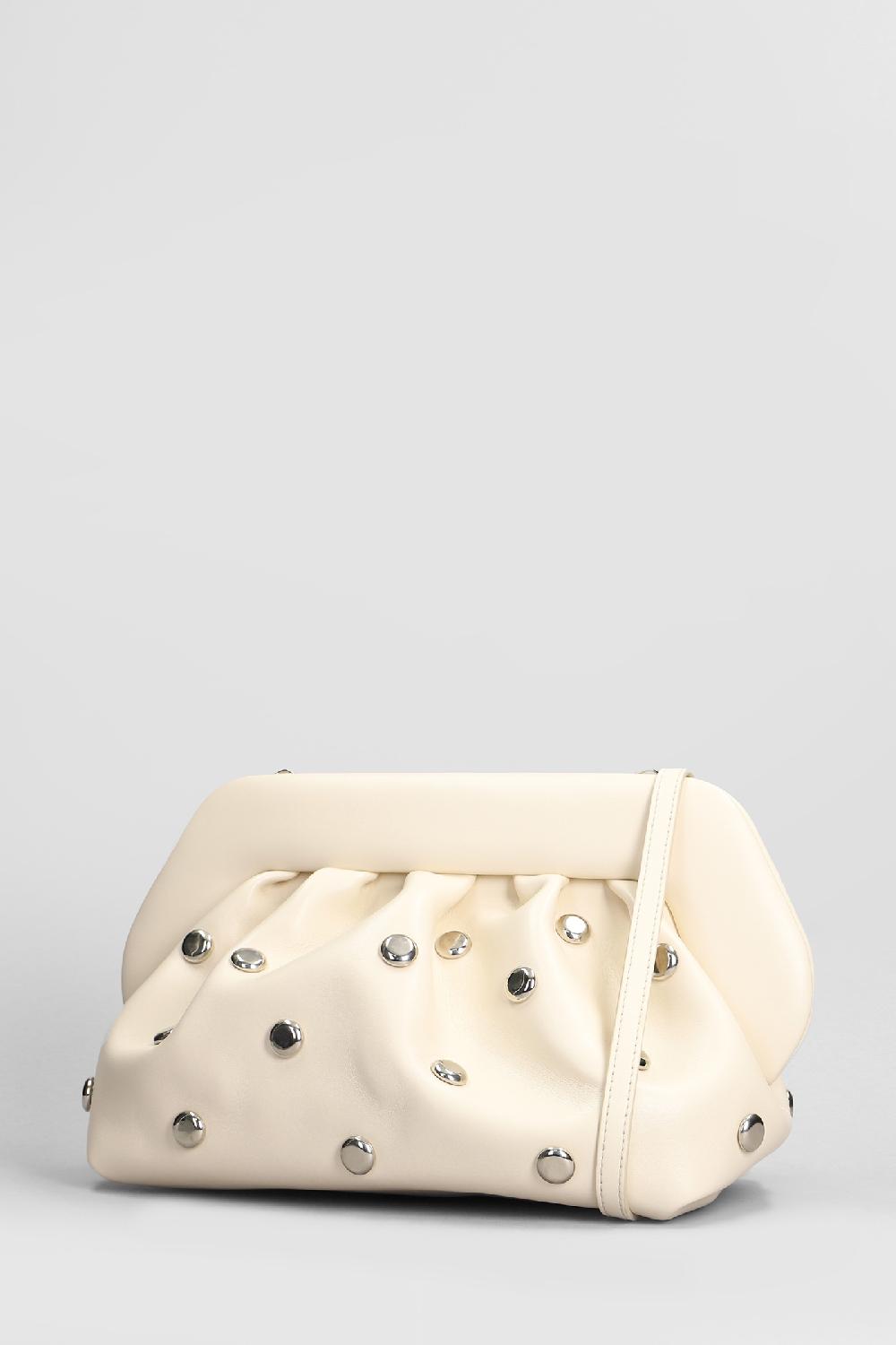 Deliberti THEMOIRè Pochette Bios Beads In Ecopelle Beige Cod. 405907 - Deliberti The Luxury Shopping