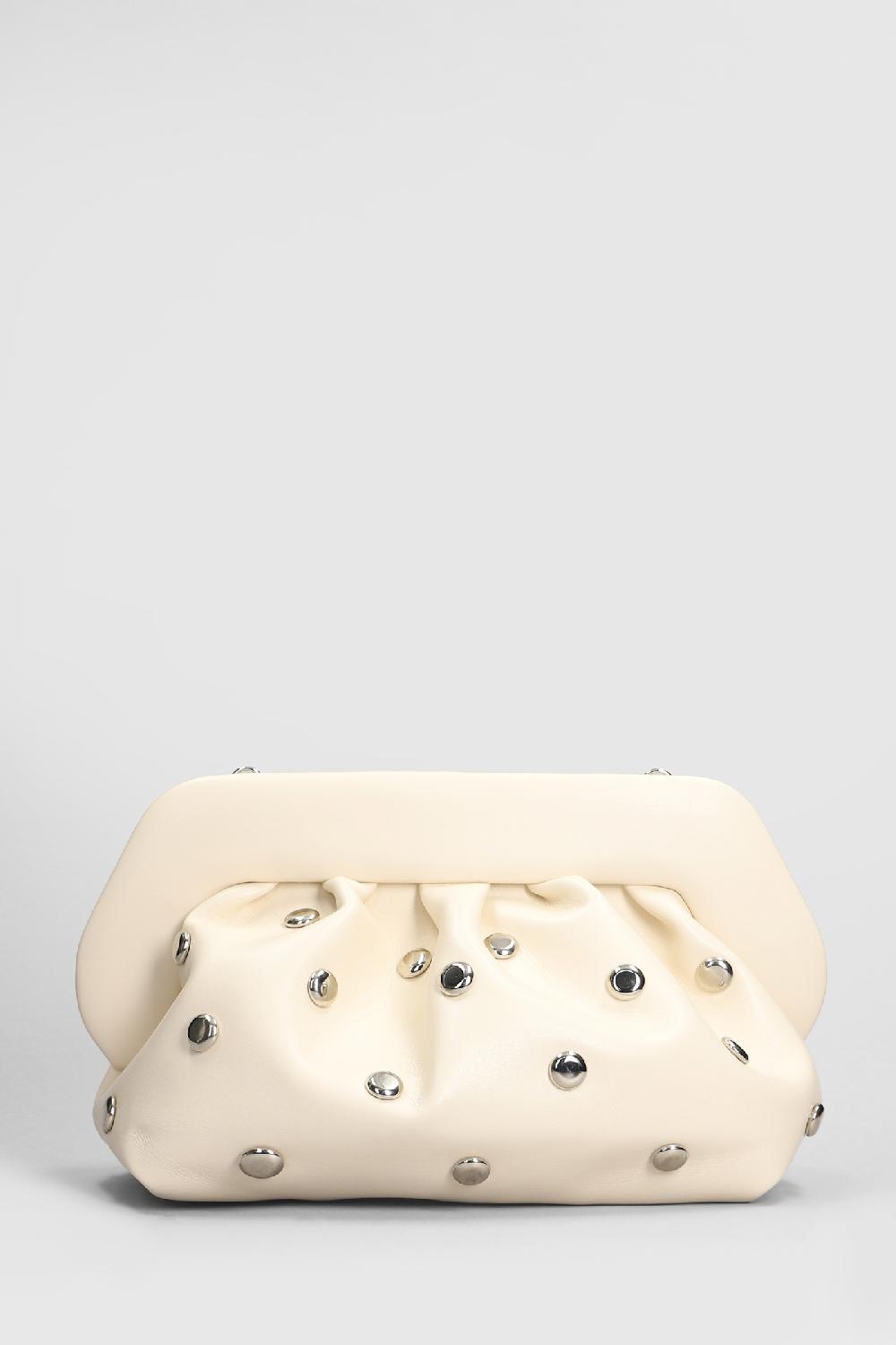 Deliberti THEMOIRè Pochette Bios Beads In Ecopelle Beige Cod. 405907 - Deliberti The Luxury Shopping