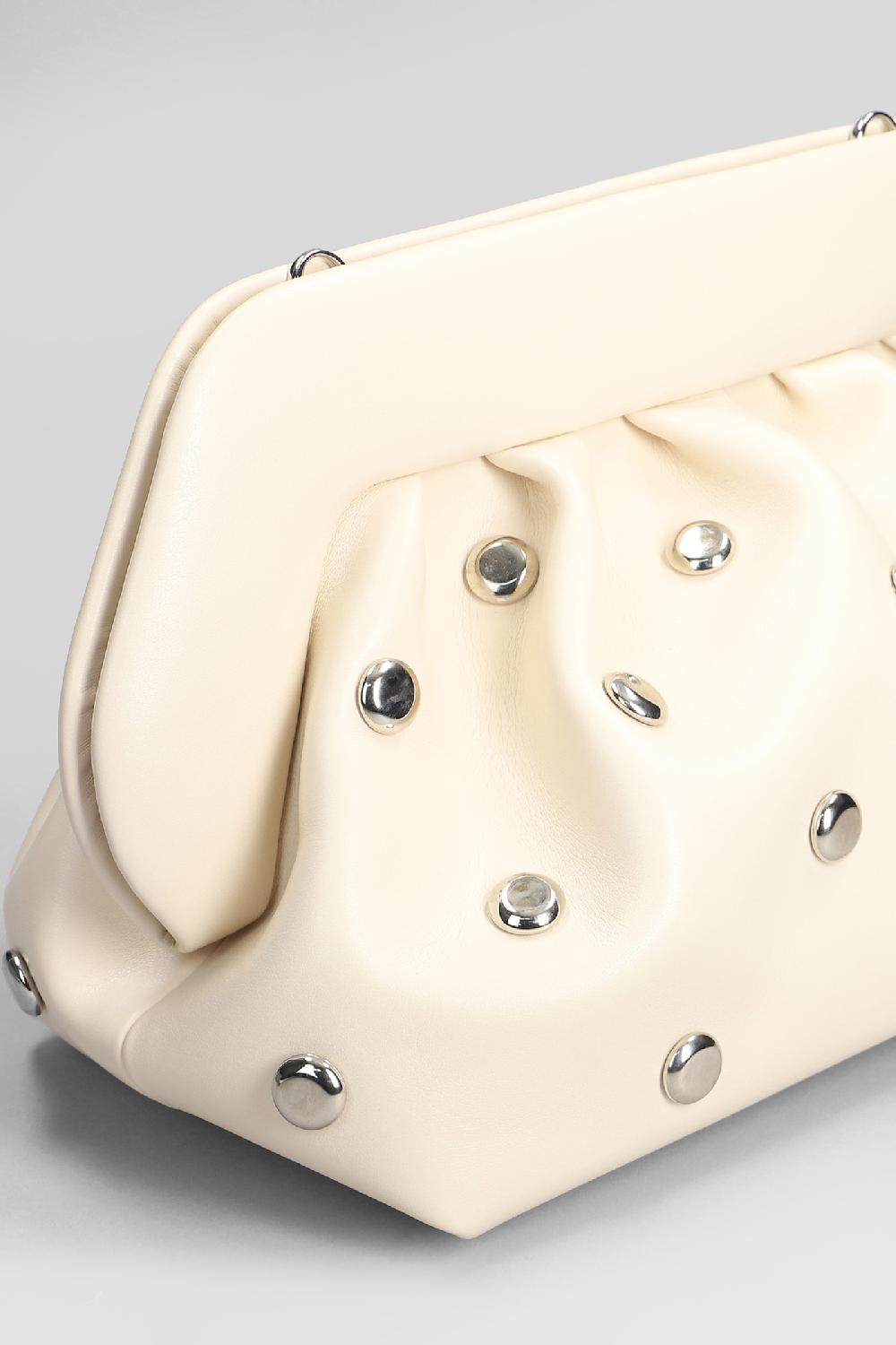 Deliberti THEMOIRè Pochette Bios Beads In Ecopelle Beige Cod. 405907 - Deliberti The Luxury Shopping